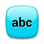 Emoji 🔤 Pulsante Con Lettere Latine su LG G5.