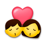Emoji 💏 Bacio Tra Coppia su LG G5.