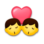 👨‍❤️‍💋‍👨 Emoji Beso: Hombre Y Hombre en LG G5.