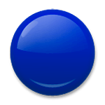 🔵 Emoji Círculo Azul Grande en LG G5.