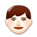 Emoji 👨🏻 Uomo: Carnagione Chiara su LG G5.