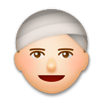 Emoji 👳🏼 Persona Con Turbante: Carnagione Abbastanza Chiara su LG G5.