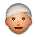 Emoji 👳🏽 Persona Con Turbante: Carnagione Olivastra su LG G5.