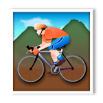 Emoji 🚵🏻 Ciclista Di Mountain Bike: Carnagione Chiara su LG G5.