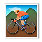 🚵🏼 Emoji Persona En Bicicleta De Montaña: Tono De Piel Claro Medio en LG G5.