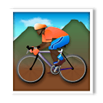 🚵🏿 Emoji Pessoa Fazendo Mountain Bike: Pele Escura na LG G5.