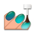 💅🏽 Emoji Esmalte De Unha: Pele Morena na LG G5.