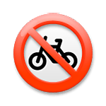 Emoji 🚳 Segnale Di Divieto Di Transito Delle Biciclette su LG G5.