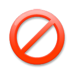 Émoji 🚫 Symbole D’interdiction sur LG G5.