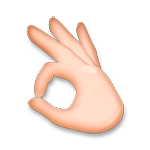 👌🏼 Emoji Señal De Aprobación Con La Mano: Tono De Piel Claro Medio en LG G5.