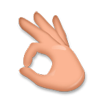 👌🏽 Emoji Señal De Aprobación Con La Mano: Tono De Piel Medio en LG G5.