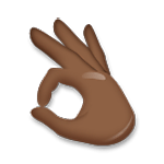 👌🏿 Emoji OK-Zeichen: dunkle Hautfarbe LG G5.