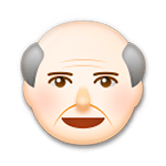 Emoji 👴🏻 Uomo Anziano: Carnagione Chiara su LG G5.