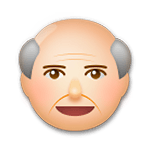 Emoji 👴🏼 Uomo Anziano: Carnagione Abbastanza Chiara su LG G5.