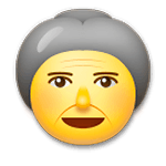 👵 Emoji Anciana en LG G5.