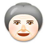 👵🏻 Emoji Anciana: Tono De Piel Claro en LG G5.