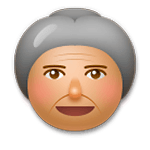 👵🏽 Emoji Anciana: Tono De Piel Medio en LG G5.