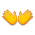 Emoji 👐 Mani Aperte su LG G5.