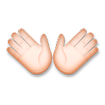 Émoji 👐🏻 Mains Ouvertes : Peau Claire sur LG G5.