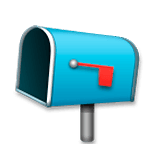 Emoji 📭 Cassetta Postale Con Bandierina Abbassata su LG G5.