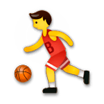 Emoji ⛹️ Persona Che Fa Rimbalzare Una Palla su LG G5.