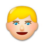 👱🏼 Emoji Person: mittelhelle Hautfarbe, blondes Haar LG G5.