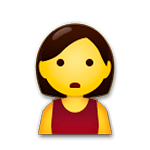🙎 Emoji Pessoa Fazendo Bico na LG G5.