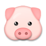 🐷 Emoji Rosto De Porco na LG G5.
