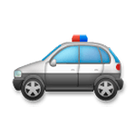 Emoji 🚓 Macchina Della Polizia su LG G5.