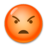 😡 Emoji schmollendes Gesicht LG G5.