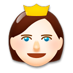 👸🏻 Emoji Princesa: Tono De Piel Claro en LG G5.