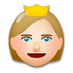 Emoji 👸🏼 Principessa: Carnagione Abbastanza Chiara su LG G5.