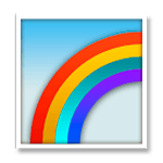 Emoji 🌈 Arcobaleno su LG G5.