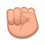 ✊🏽 Emoji Puño En Alto: Tono De Piel Medio en LG G5.