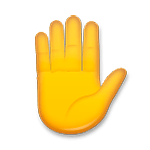 ✋ Emoji Mano Levantada en LG G5.