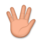 🖖🏽 Emoji vulkanischer Gruß: mittlere Hautfarbe LG G5.