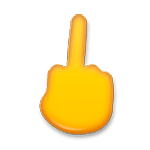 🖕 Emoji Dedo Corazón Hacia Arriba en LG G5.