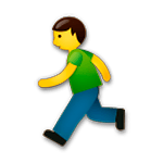 Emoji 🏃 Persona Che Corre su LG G5.