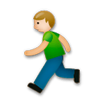 Emoji 🏃🏼 Persona Che Corre: Carnagione Abbastanza Chiara su LG G5.