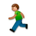 🏃🏽 Emoji Persona Corriendo: Tono De Piel Medio en LG G5.