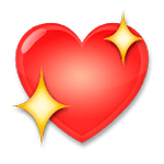 Émoji 💖 Cœur étincelant sur LG G5.
