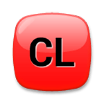 🆑 Emoji Großbuchstaben CL in rotem Quadrat LG G5.