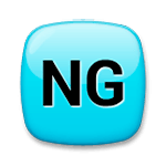 🆖 Emoji Botão NG na LG G5.