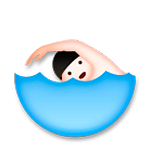 🏊🏻 Emoji Persona Nadando: Tono De Piel Claro en LG G5.