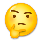 🤔 Emoji Rosto Pensativo na LG G5.