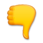 Emoji 👎 Pollice Verso su LG G5.