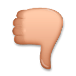 Emoji 👎🏽 Pollice Verso: Carnagione Olivastra su LG G5.