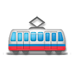 Émoji 🚋 Wagon De Tramway sur LG G5.