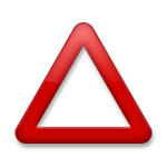 Emoji 🛆 Triangolo con gli angoli arrotondati su LG G5.