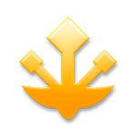🔱 Emoji Emblema De Tridente en LG G5.